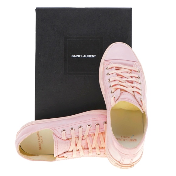 Saint Laurent Bedford Women's Light Pink Leather Sneaker Sz.EU 37/US 7